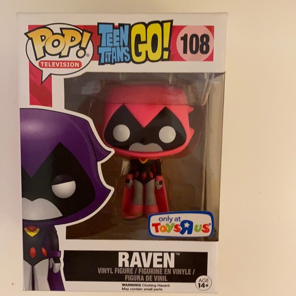Funko POP! Television TV Teen Titans Go! Pink Raven #108 (Toys R Us)Exclusive